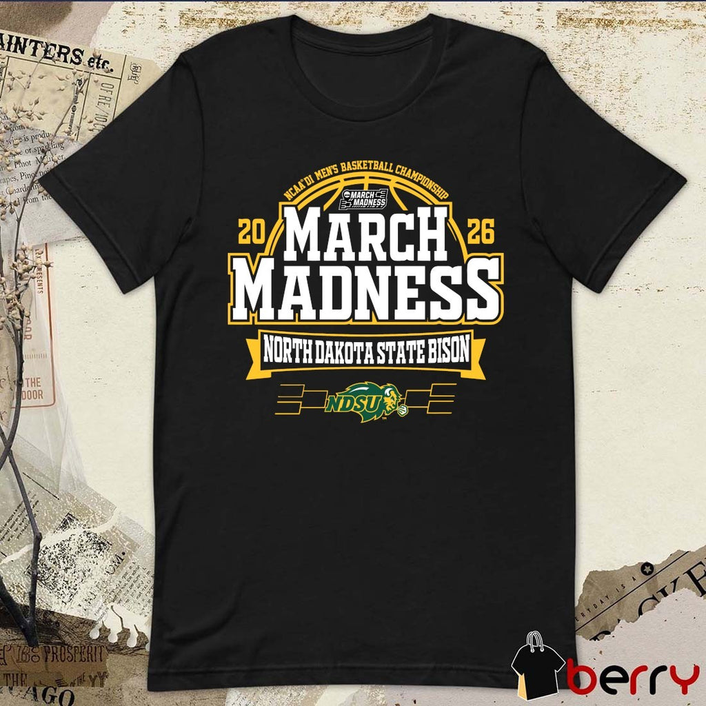 North Dakota State Bison 2026 NCAA DI Men’s Basketball Championship March Madness t-shirt