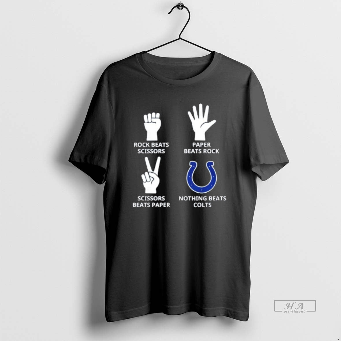 Official Nothing Beats Indianapolis Colts Rock Beats Scissors Paper Beats Rock