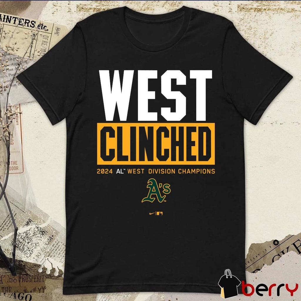 Oakland Athletics Central Clinched 2024 AL Central Division Champions t-shirt