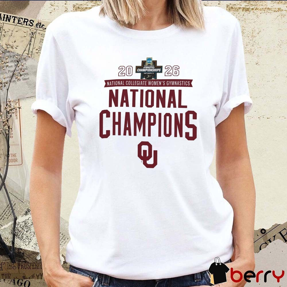 Oklahoma Sooners 2026 NCAA National Collegiate Women’s Gymnastics National Champions t-shirt