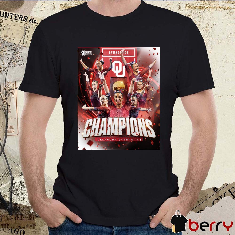 Oklahoma Sooners Gymnastics NCAA Back-to-back National Championships 2026 Poster t-shirt