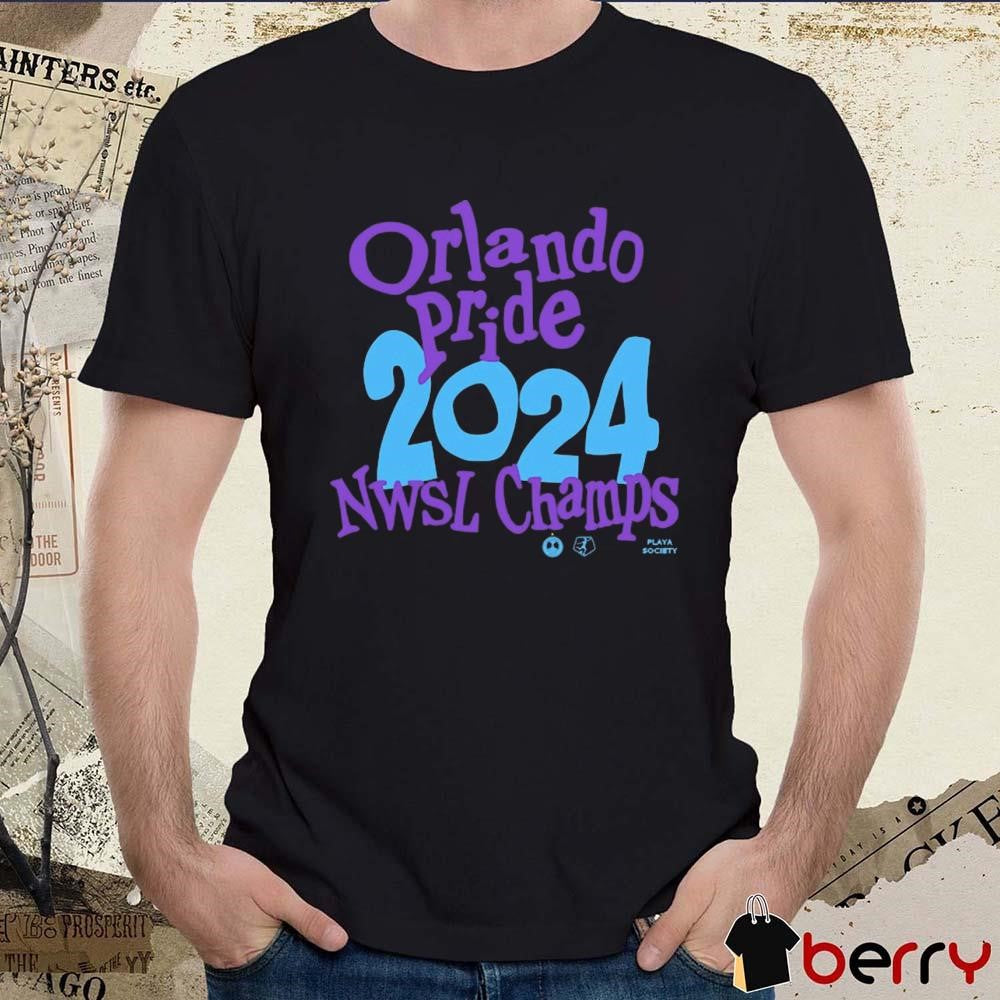 Orlando Pride Playa Society 2024 NWSL Champions t-shirt