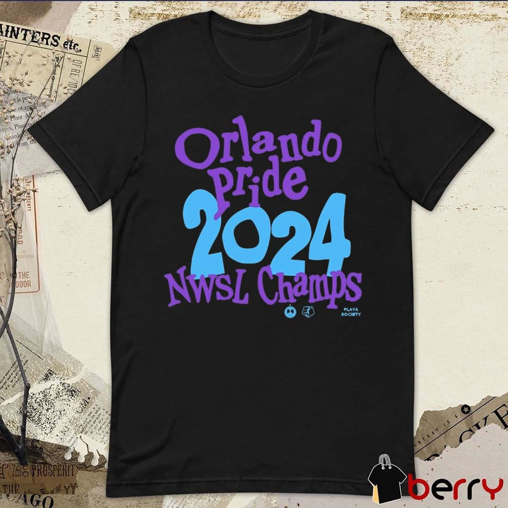 Orlando Pride Playa Society 2024 NWSL Champions t-shirt