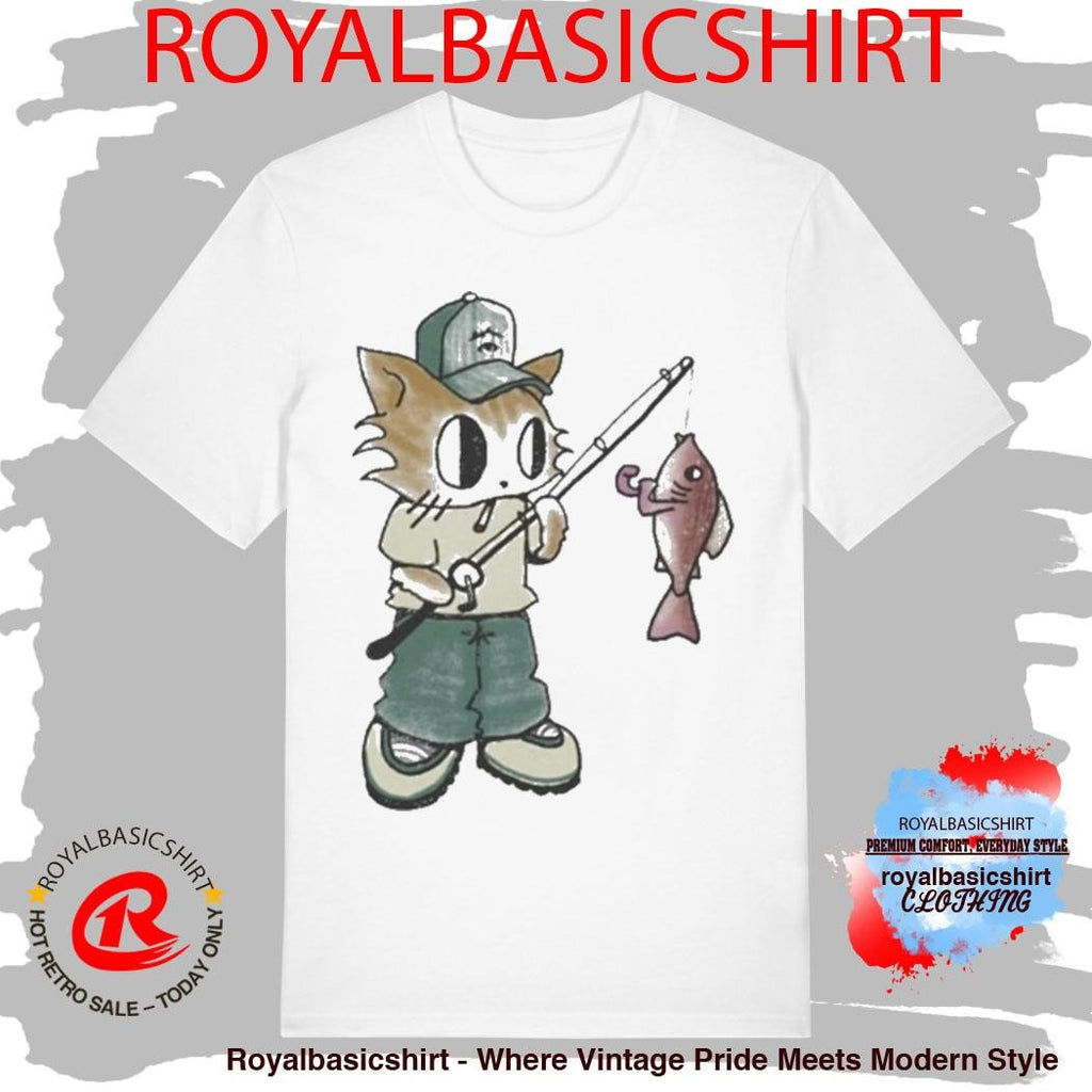 Out Fishing Cat K45ink Shirt