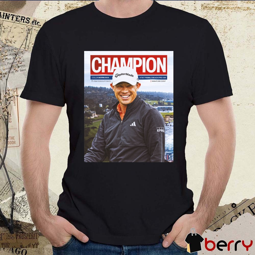 PGA Tour 2026 Collin Morikawa Is A Champion AT&T Pebble Beach Pro-Am Poster t-shirt