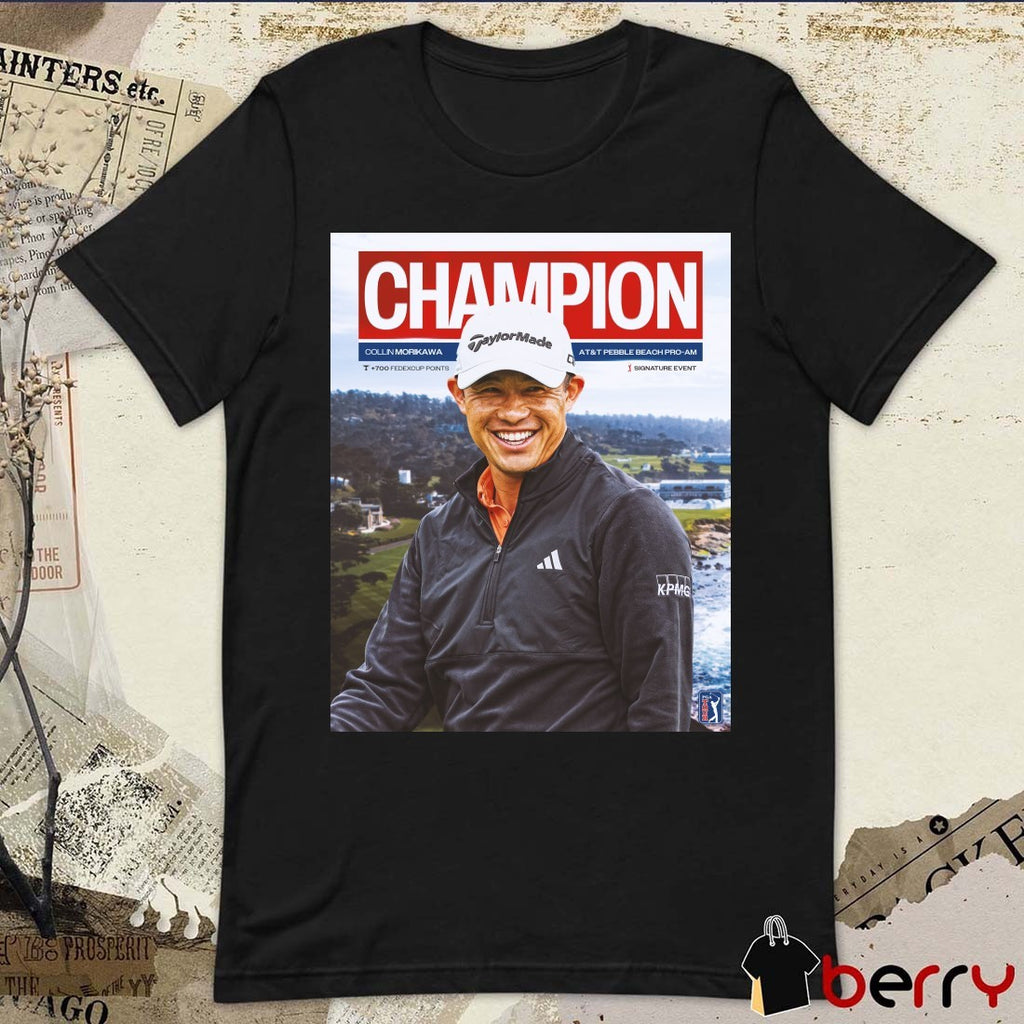 PGA Tour 2026 Collin Morikawa Is A Champion AT&T Pebble Beach Pro-Am Poster t-shirt