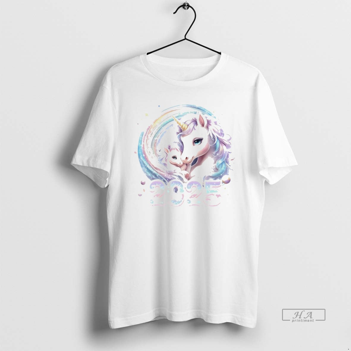 Official Pastel Mother And Baby Unicorn 2025 Magic Christmas White
