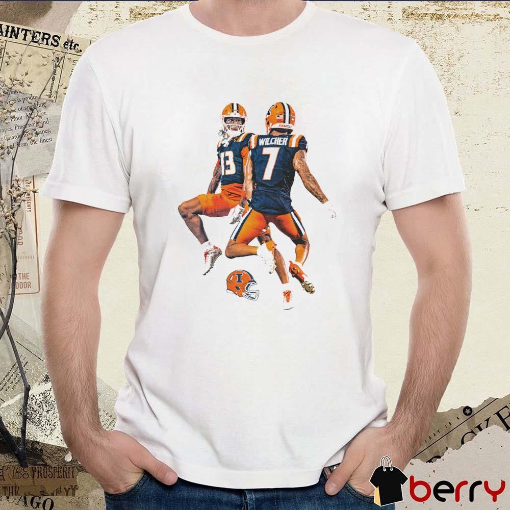 Pat Bryant And Kenari Wilcher Hang Time Illinois Football Graphic t-shirt