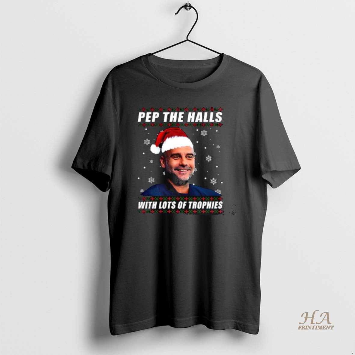 Official Pep Guardiola The Citizens Coach Pep The Halls With Lots Of Trophies Christmas