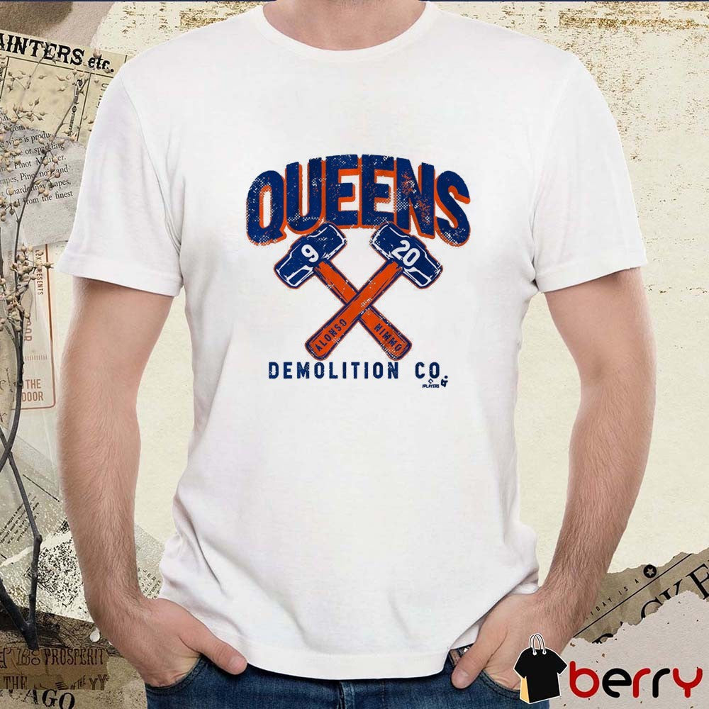 Pete Alonso and Brandon Nimmo Queens Demolition Co New York Mets MLB t-shirt