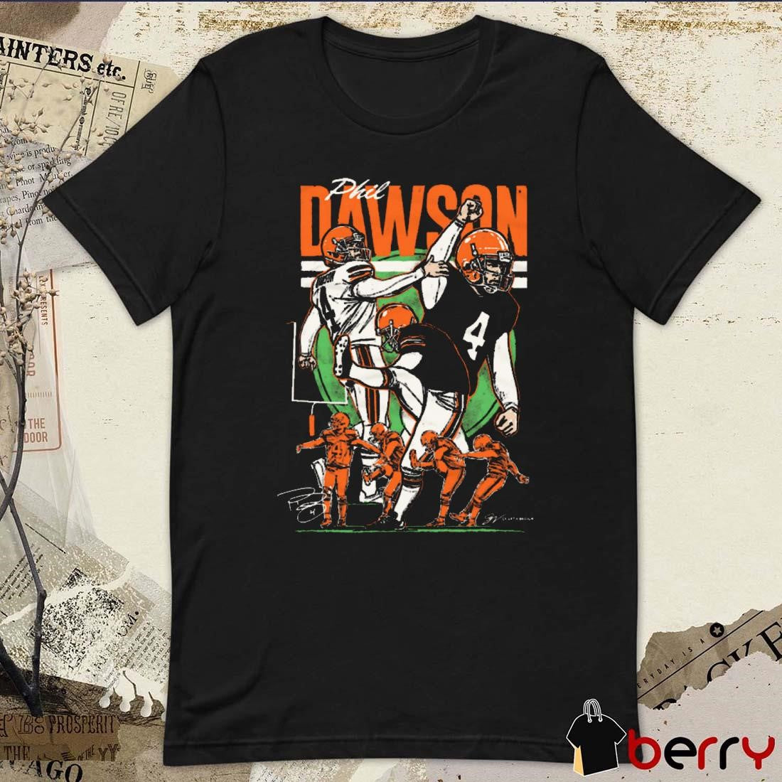 Phil Dawson Cleveland Browns Vintage Signature Painting t-shirt