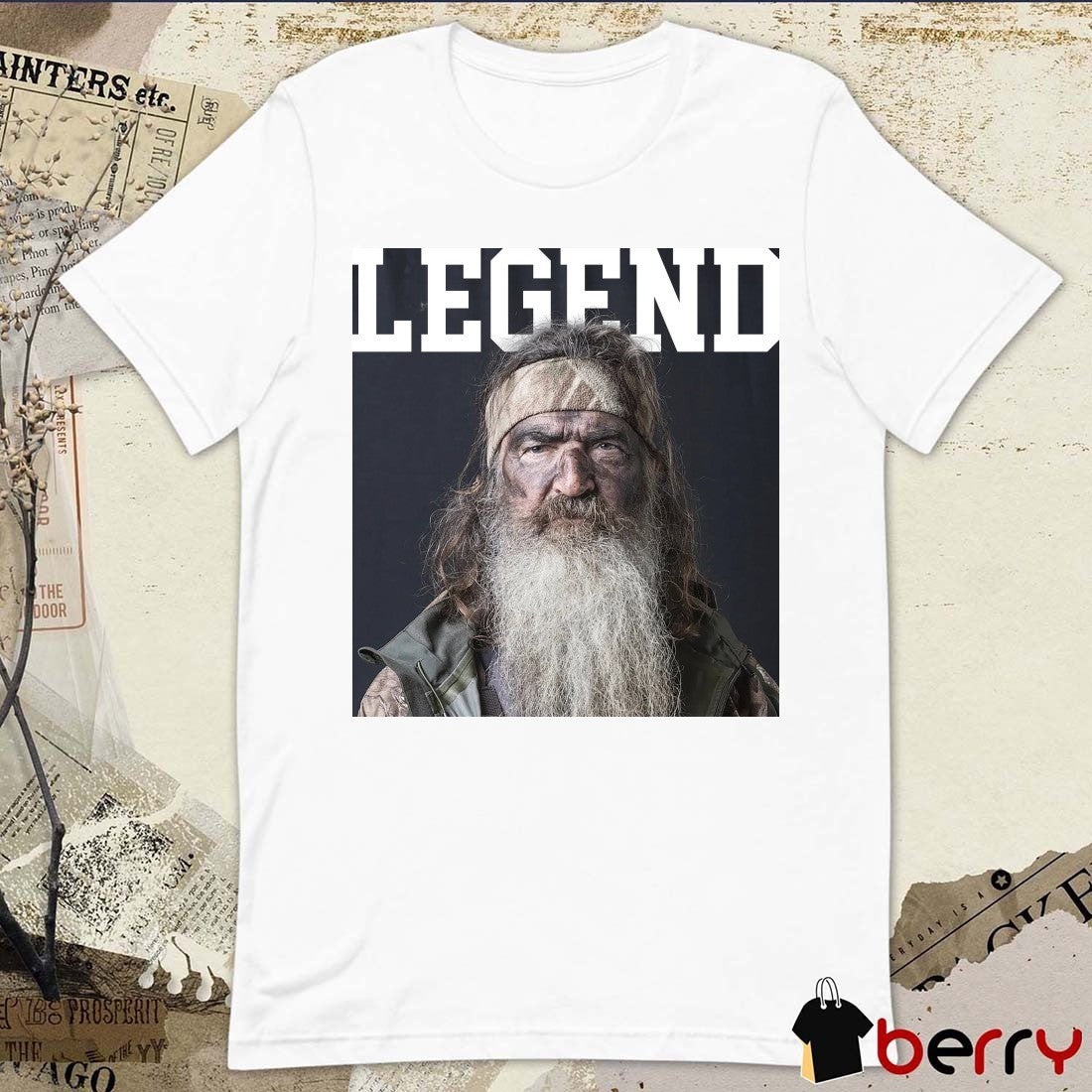 Phil Robertson The Phil Legend Charity Oldrowoutdoors New t-shirt