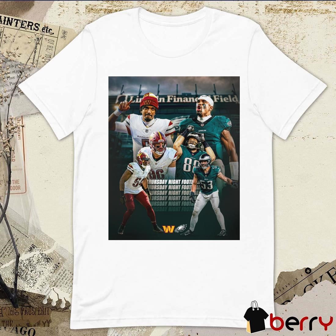 Philadelphia Eagle Vs Washington Commanders Thursday Night Football FlyEaglesFly Poster t-shirt