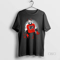 Official Philadelphia Flyers Demon Hockey Player Red Black Illustration