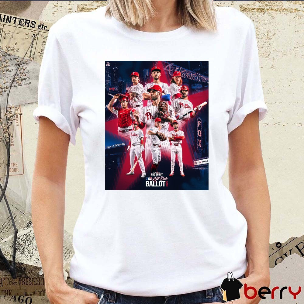 Philadelphia Phillies MLB 2025 All-Star Ballot Truist Park Poster t-shirt