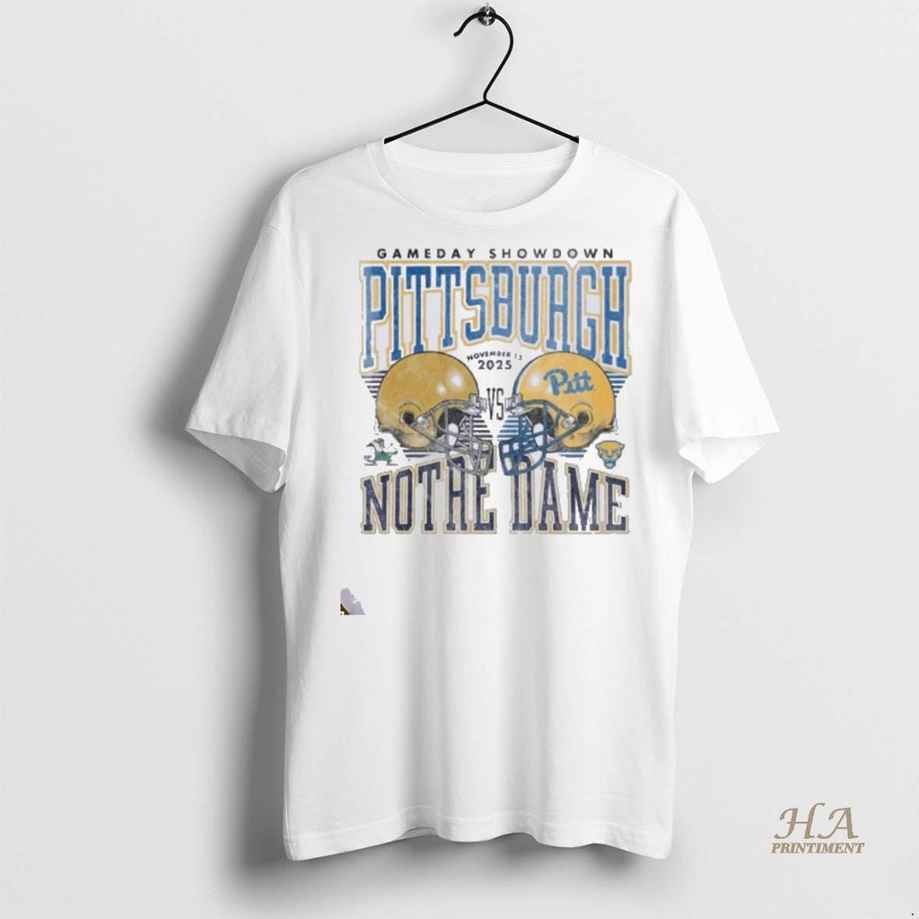 Official Pitt Panthers Vs Notre Dame Football Gameday Showdown 2025 November 15th Shirt