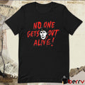 Podmeetsworldshow No One Gets Out Alive t-shirt