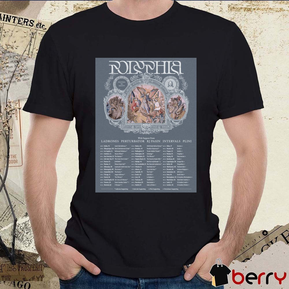 Polyphia World Tour 2026 September 05 Dallas TX September 08 Albuquerque NM Poster t-shirt