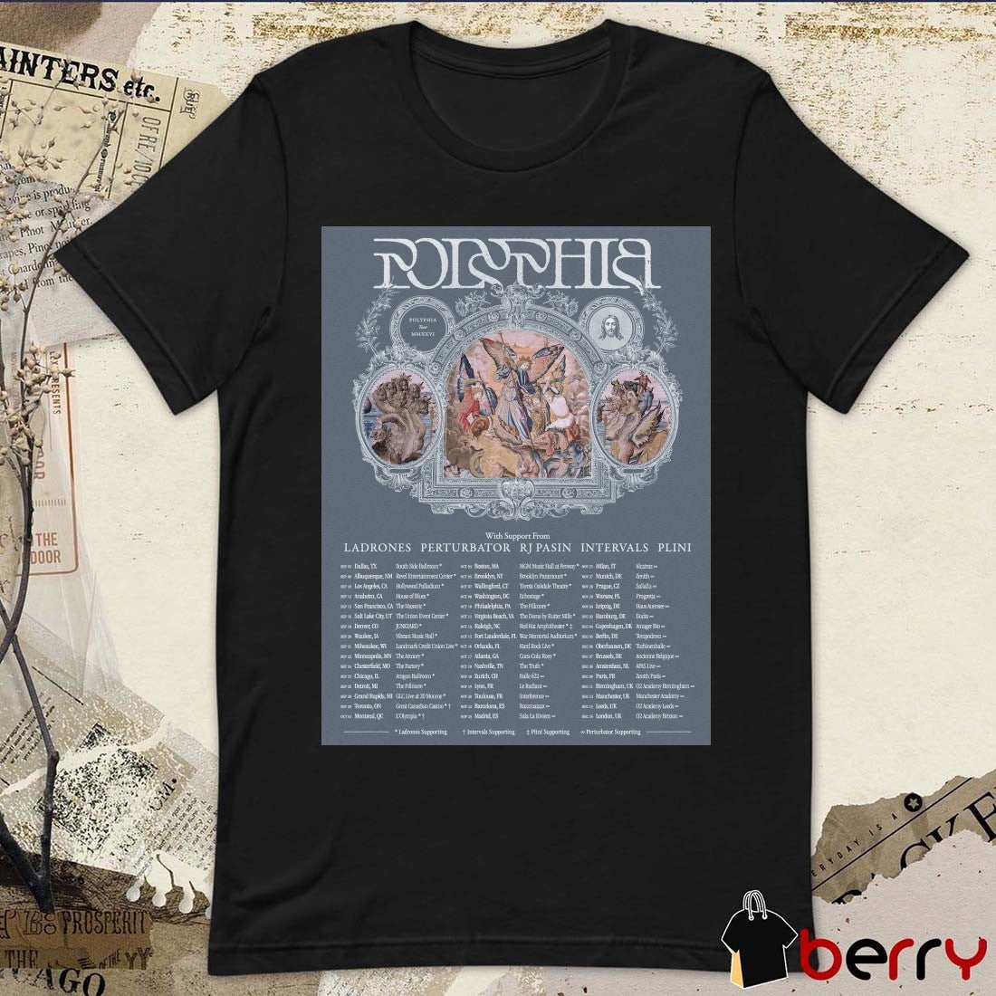 Polyphia World Tour 2026 September 05 Dallas TX September 08 Albuquerque NM Poster t-shirt