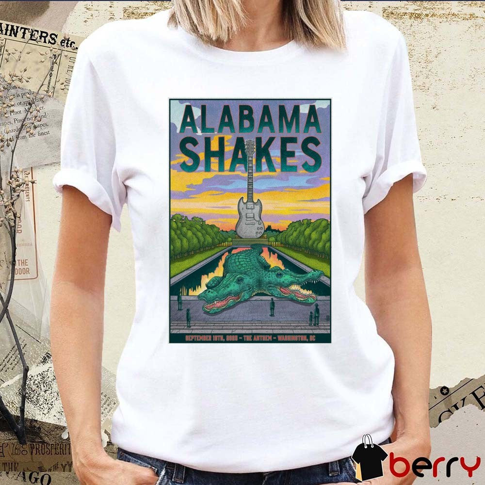 Poster Alabama Shakes September 19 2025 The Anthem Washington DC t-shirt