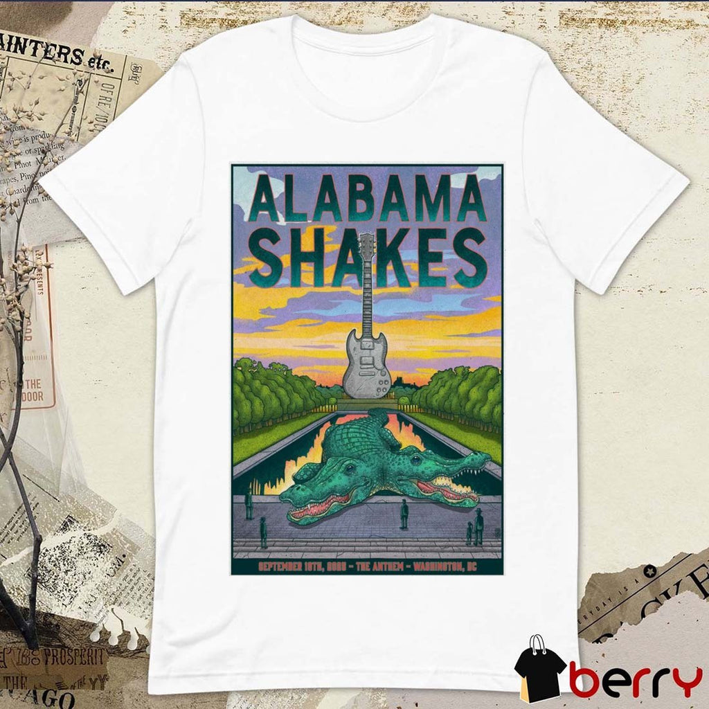 Poster Alabama Shakes September 19 2025 The Anthem Washington DC t-shirt
