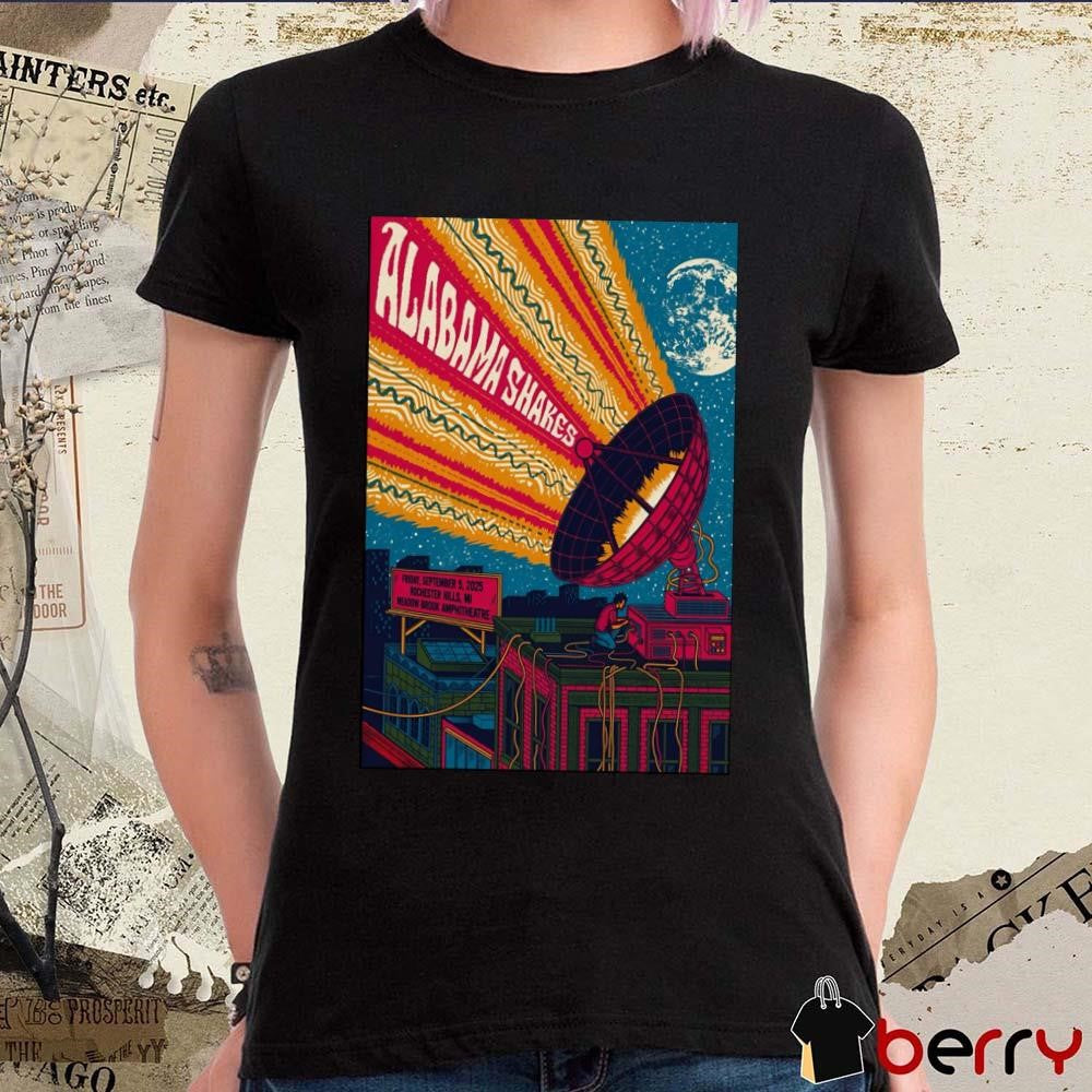 Poster Alabama Shakes September 5 2025 Meadow Brook Amphitheatre In Rochester Hills MI t-shirt