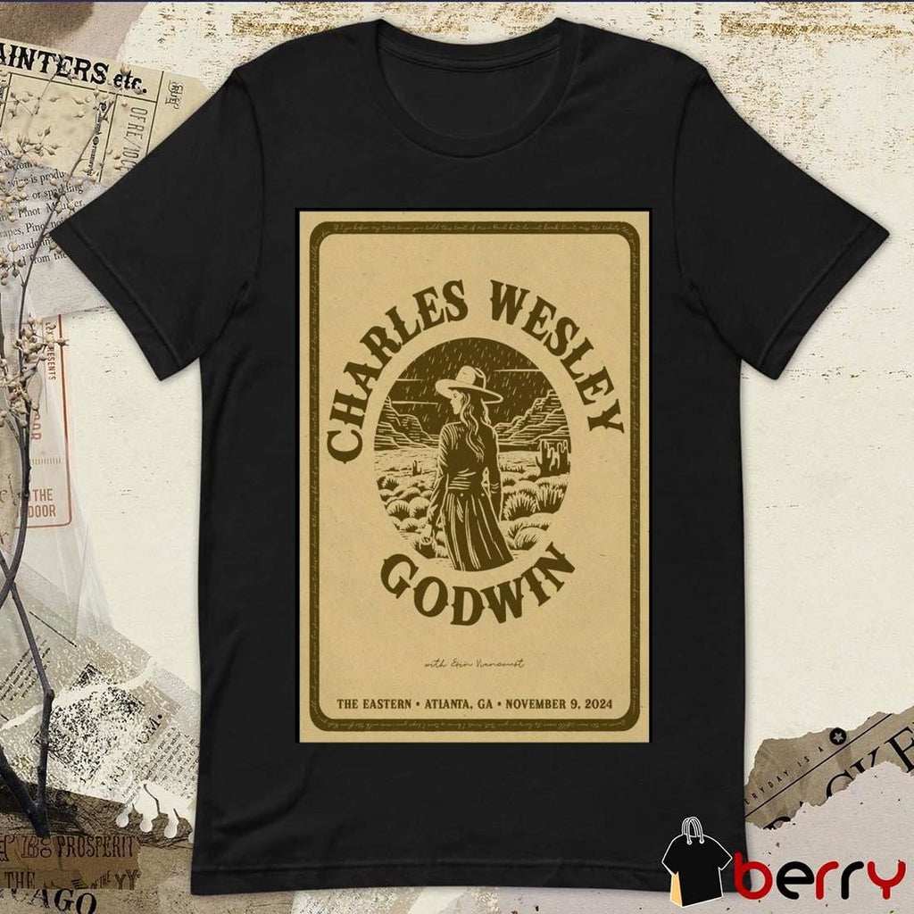 Poster Charles Wesley Godwin The Eastern On November 9 2024 In Atlanta GA Tour t-shirt
