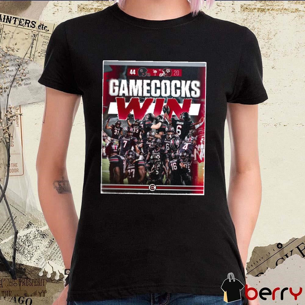 Poster Gamecocks Win South Carolina Gamecocks Vs Texas A&M Aggies 44-20 Score t-shirt