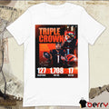 Poster Ja’Marr Chase Triple Crown League Leading Receiver 127 Receptions 1708 Rec YDs 17 Rec TDs Signature t-shirt