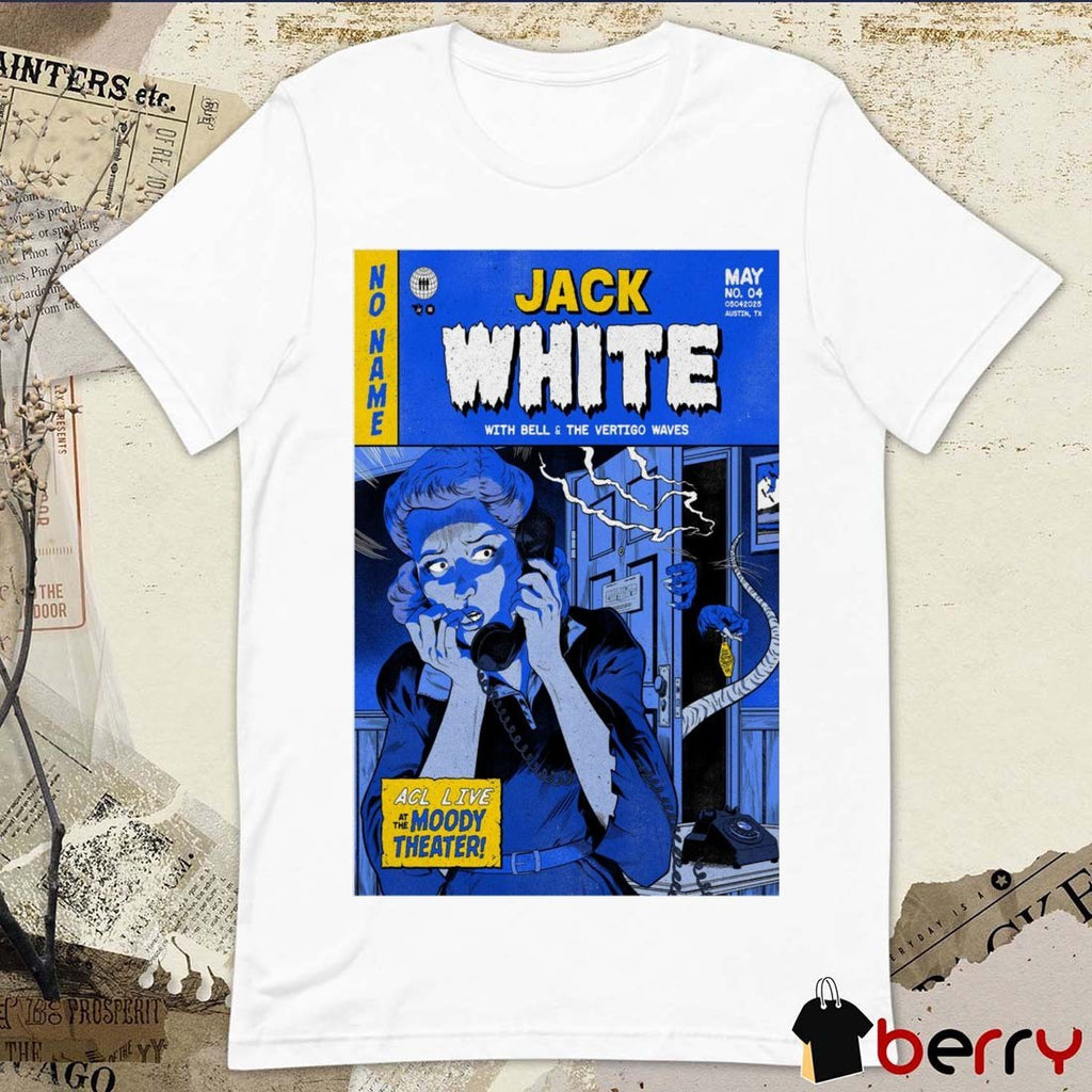 Poster Jack White ACL Live at The Moody Theater in Austin TX on May 4 2025 Concert t-shirt