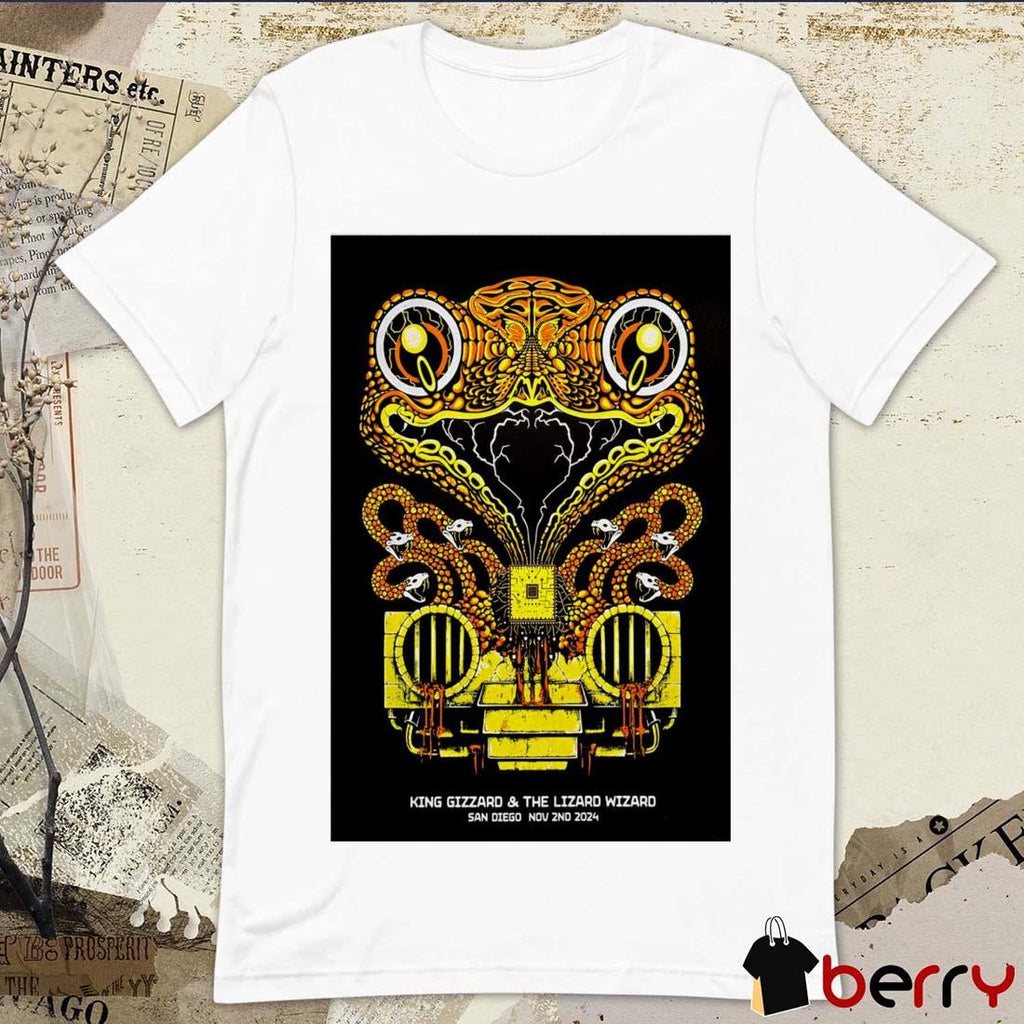Poster King Gizzard And The Lizard Wizard The Rady Shell At Jacobs Park San Diego, CA Nov 2 2024 t-shirt
