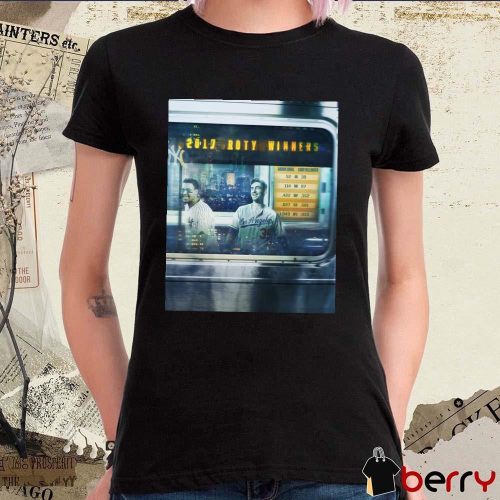 Poster MLB Cody Bellinger And Aaron Judge 2017 Rookies of the Year 2025 Yankees Teammates t-shirt
