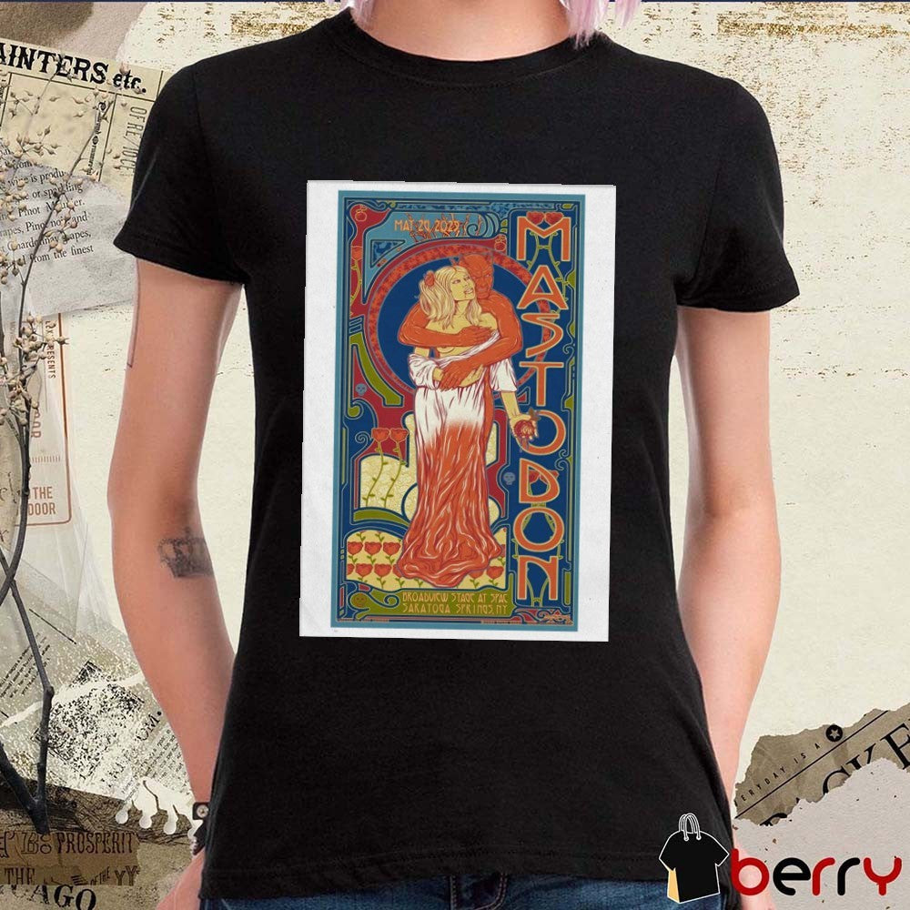 Poster Mastodon May 26 2025 Broadwick Stage At Spac Saratoga Springs NY t-shirt