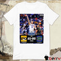 Poster Missouri Tigers Vs Florida Gators Final Score 81 – 95 In The SEC Quarterfinals t-shirt