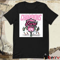Poster Ohio Bobcats Football 2024 Champions Staffdna Cure Bowl Orlando t-shirt