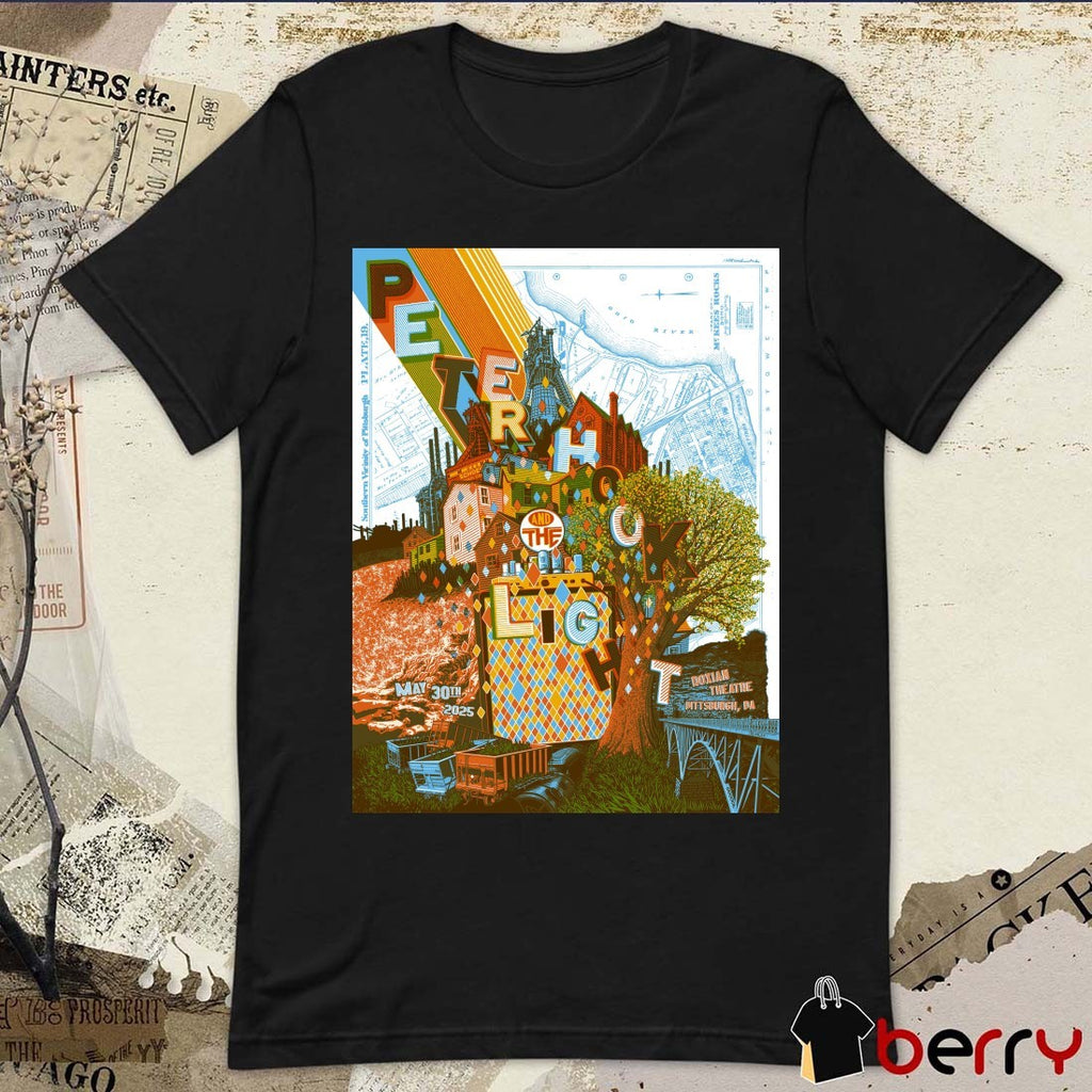 Poster Peter Hook And The Light Roxian Theatre Pittsburgh PA On May 30 2025 Tour t-shirt