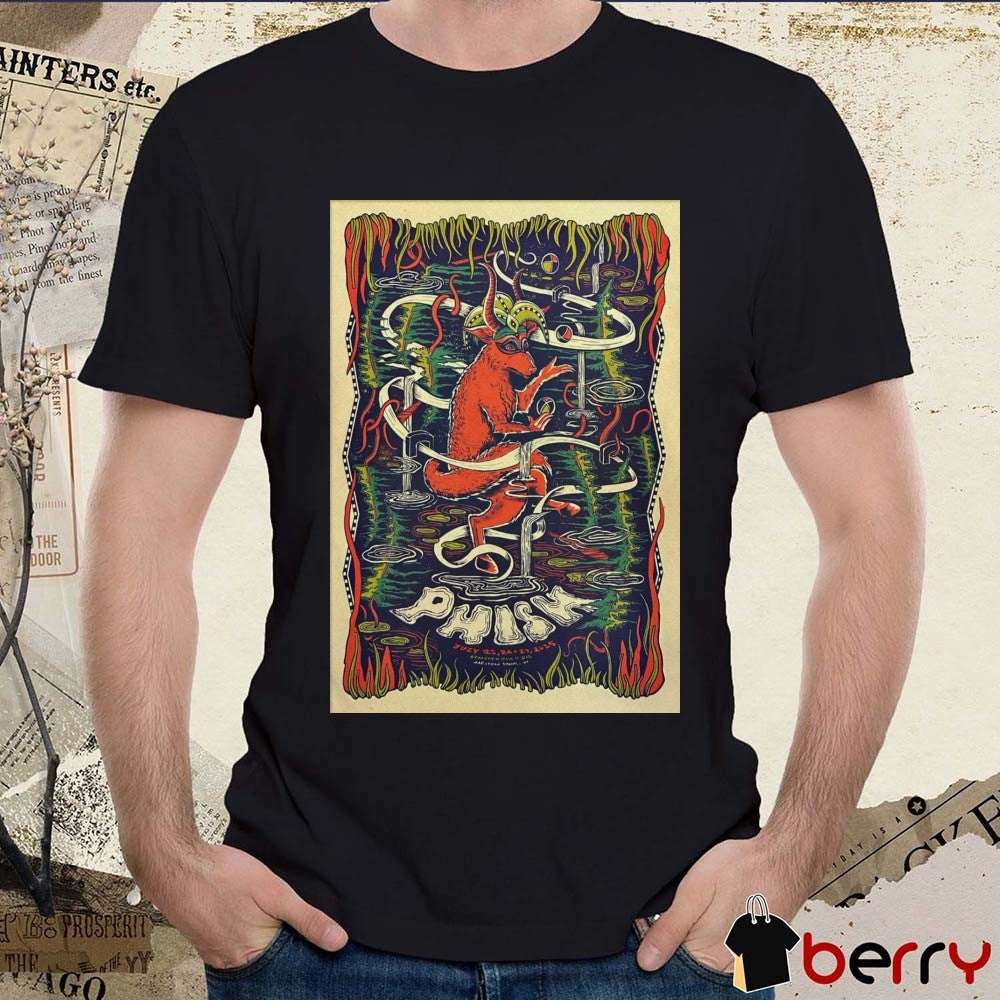 Poster Phish Broadview Stage At SPAC In Saratoga Springs NY July 25-26 2025 t-shirt