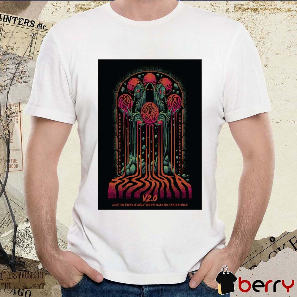 Poster Sessanta V 2.0 Primus, Puscifer and A Perfect Circle Van Andel Arena in Grand Rapids MI May 28 2025 t-shirt
