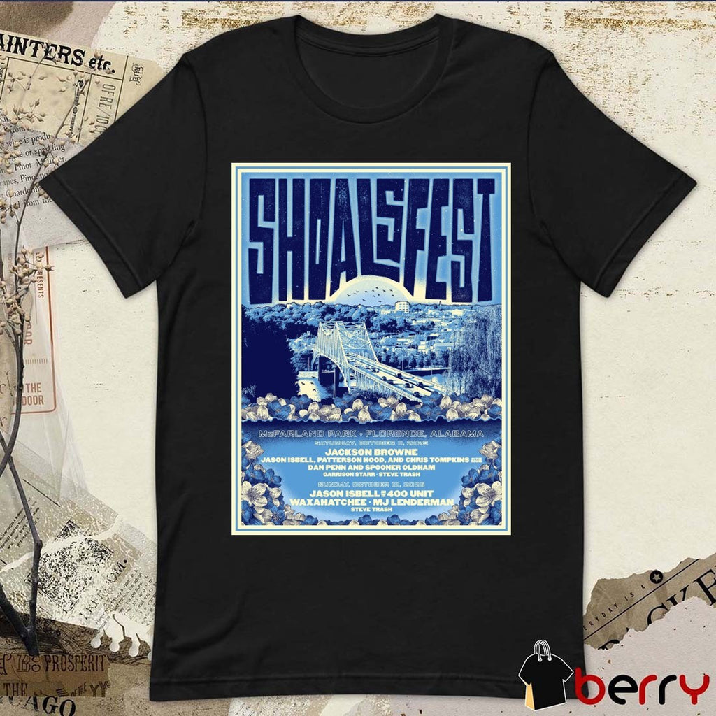 Poster Shoals Fest In Florence Alabama At McFarland Park October 11 2025 t–shirt