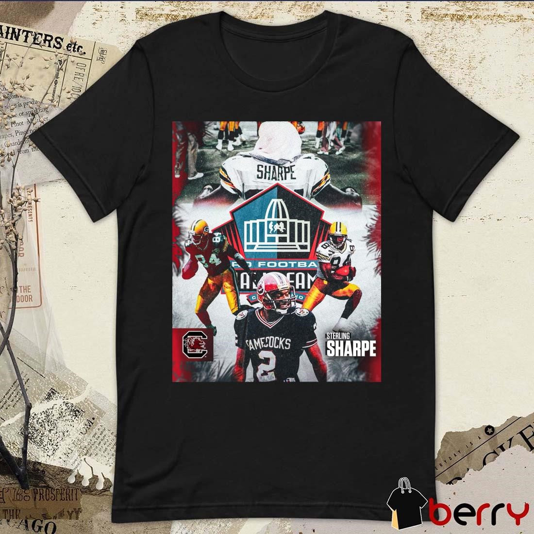 Poster Sterling Sharpe South Carolina Gamecocks football Pro Football Hall of Fame 2025 t-shirt