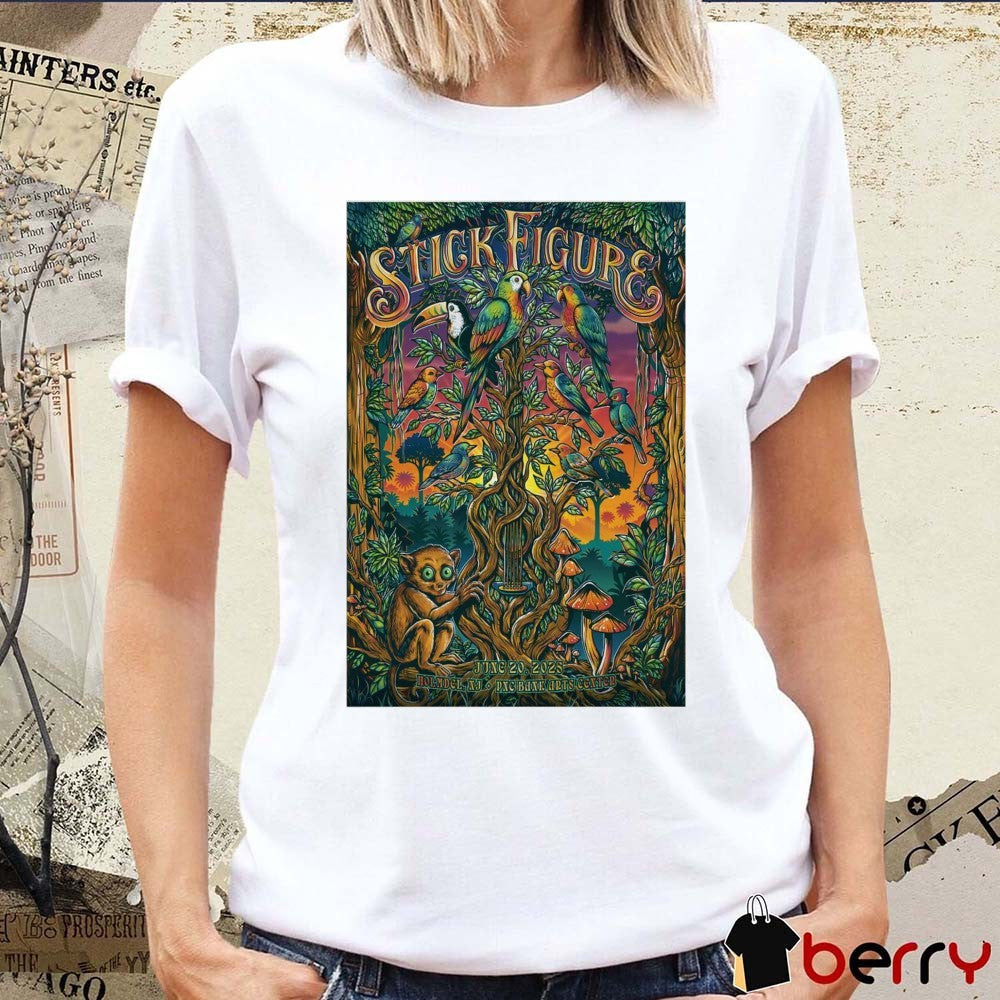 Poster Stick Figure PNC Bank Arts Center in Holmdel NJ June 20 2025 t-shirt