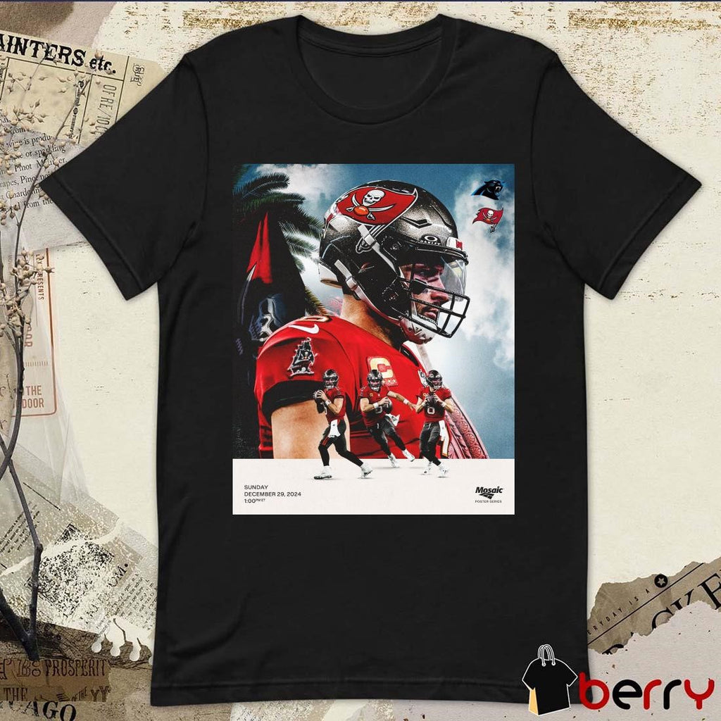 Poster Tampa Bay Buccaneers win Carolina Panthers Sunday December 29 2024 Always Keep Fighting t-shirt