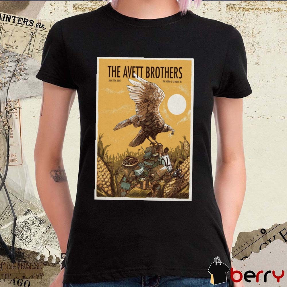 Poster The Avett Brothers July 17 2025 The Astro Amphitheater In La Vista NE t-shirt