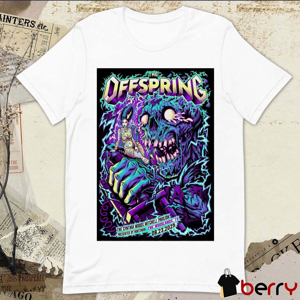 Poster The Offspring The Cynthia Woods Mitchell Pavilion In The Woodlands TX August 23 2025 t-shirt