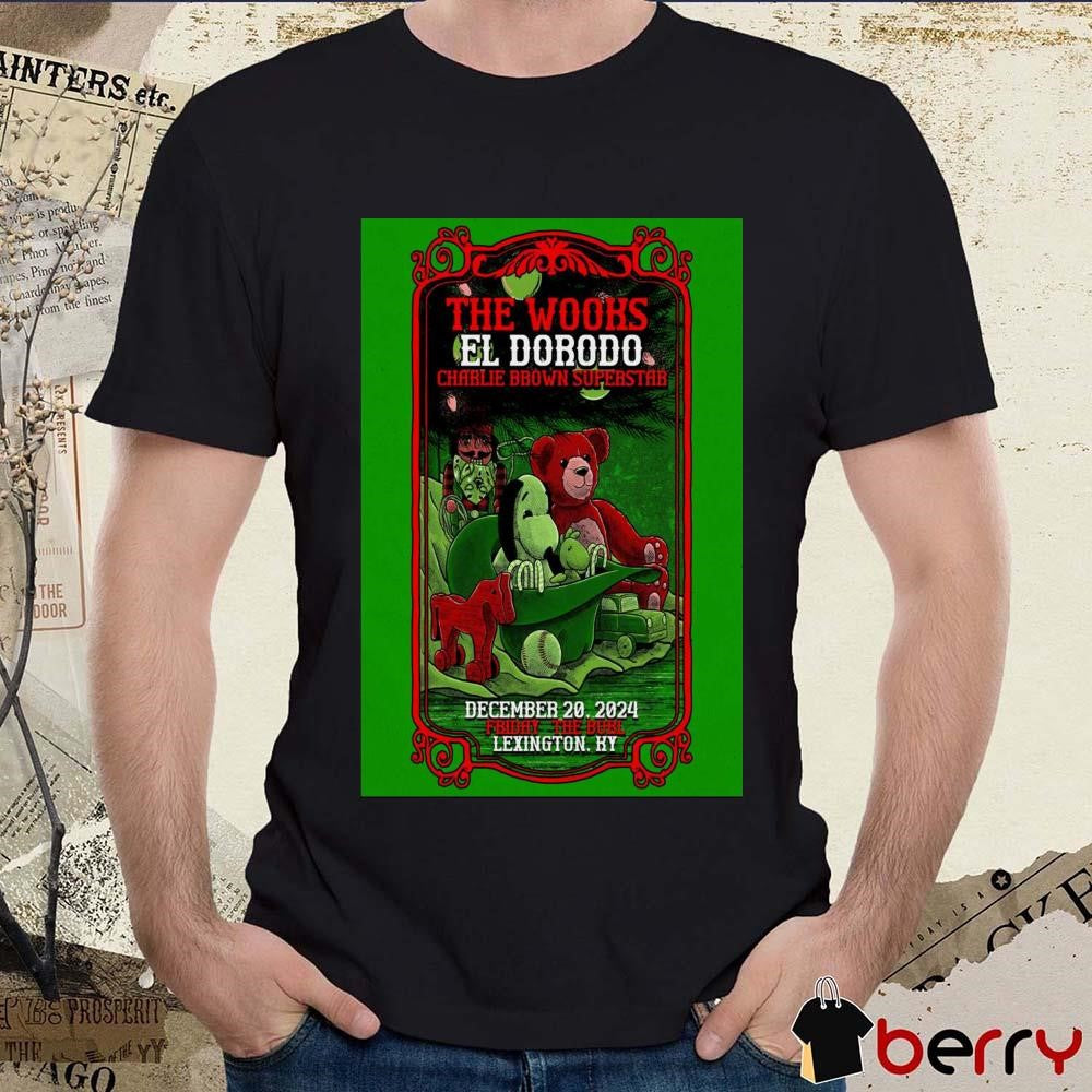 Poster The Wooks With El Dorodo Lexington KY December 20 2024 Show t-shirt