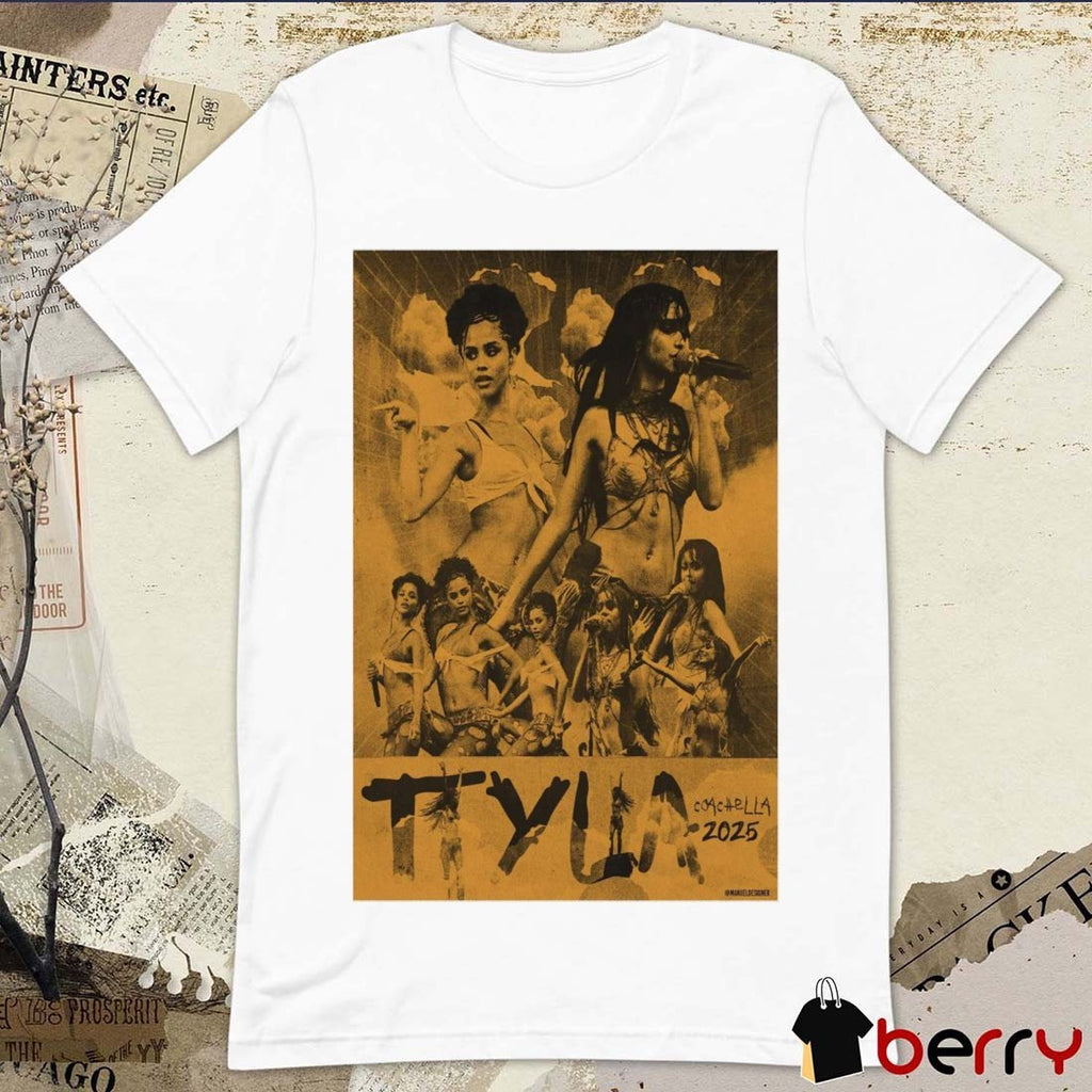 Poster Tyla Coachella 2025 Indio CA Concert t-shirt
