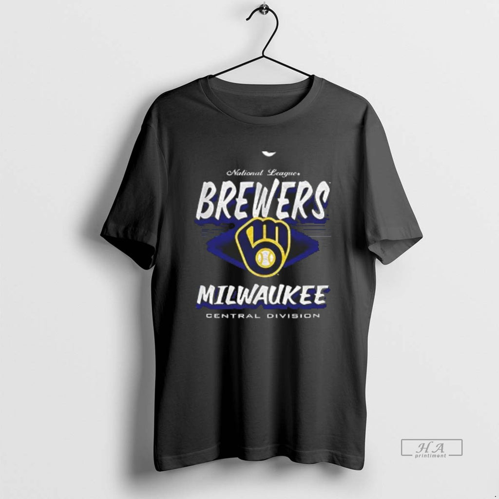Official Premium National League Milwaukee Brewers Central Division Logo Retro
