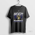 Official Premium National League Milwaukee Brewers Central Division Logo Retro