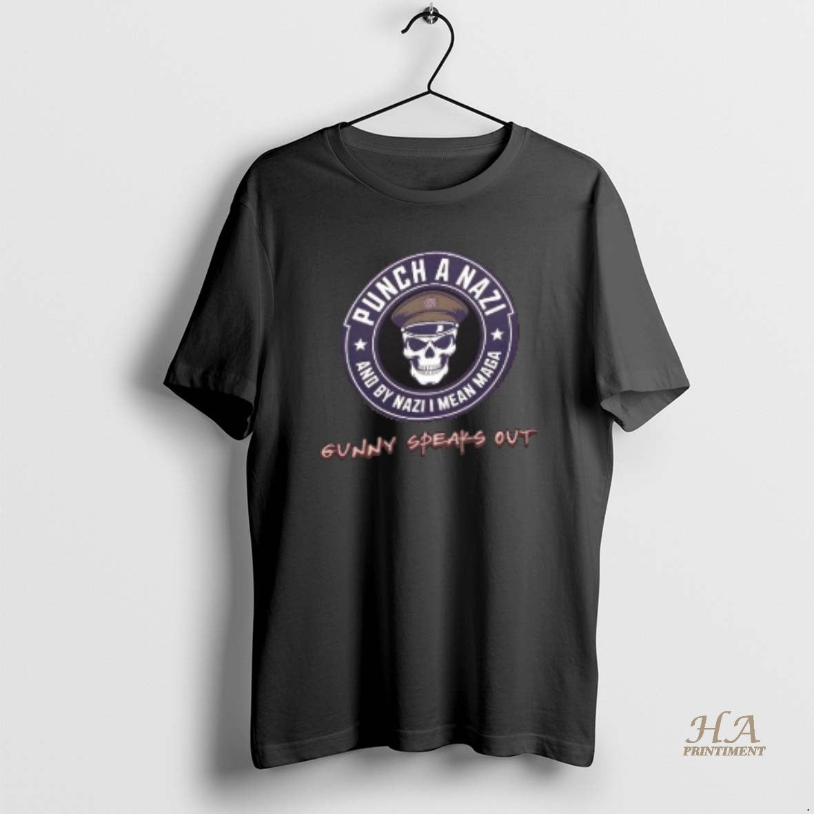Official Punch A Nazi And By Nazyi I Mean Maga Gunny Speaks Out Logo Anti