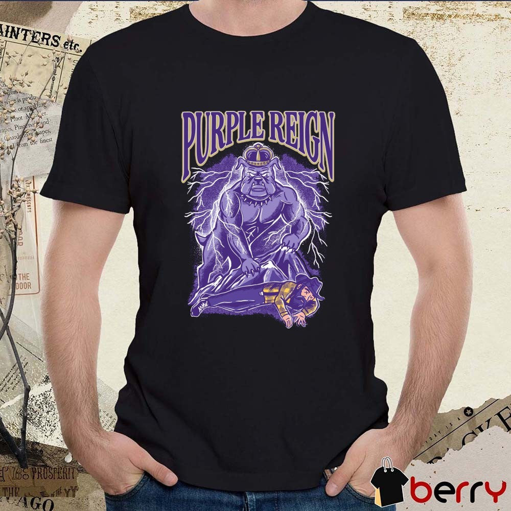 Purple Reign James Madison Dukes Vs Appalachian State Mountaineers Mascot t-shirt